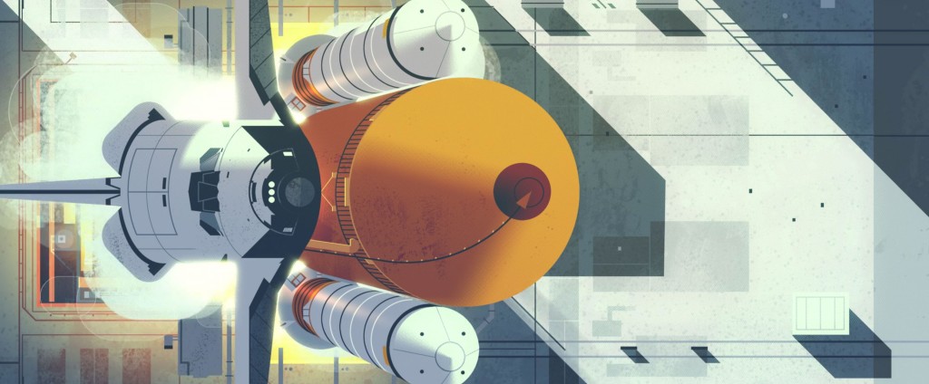 Shuttle Launch, from Forms in Nature by Chromosphere