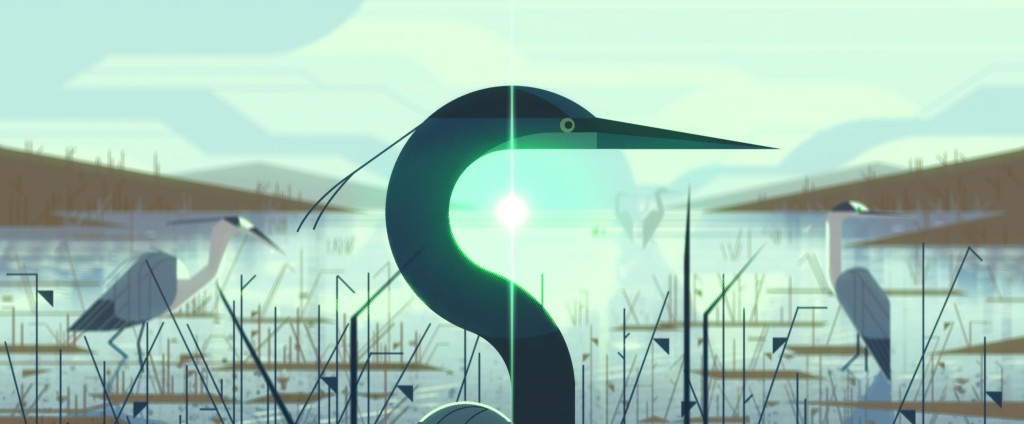 The crane from Forms in Nature by Chromosphere